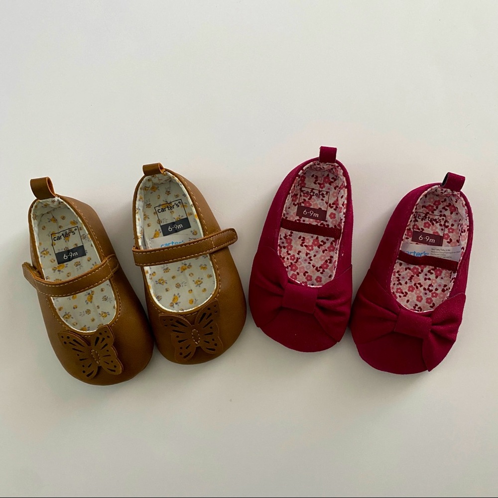 Carter’s Baby Girl Shoe Bundle 6-9 months
